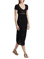 Aurore Open-Knit Cotton Dress