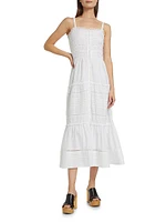 Divine Cotton & Lace Maxi Dress