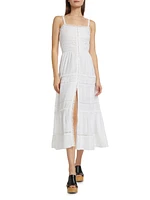 Divine Cotton & Lace Maxi Dress
