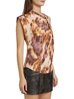 Nayda Twisted Cotton Jersey Top