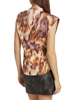 Nayda Twisted Cotton Jersey Top