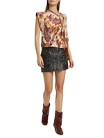 Nayda Twisted Cotton Jersey Top