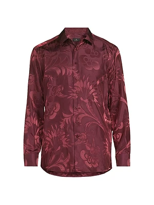 Exploded Paisley Satin Shirt