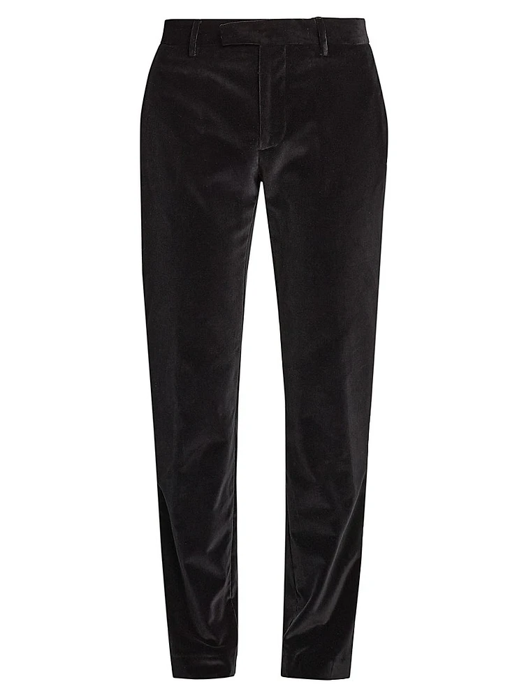 Stretch-Velvet Tuxedo Trousers
