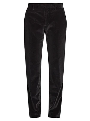 Stretch-Velvet Tuxedo Trousers