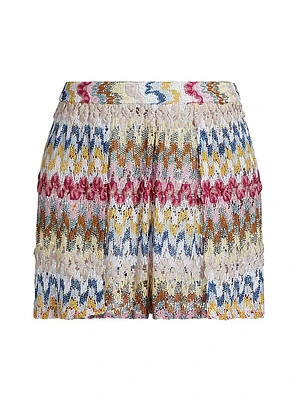 Raschel Lace Cover-Up Miniskirt