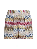 Raschel Lace Cover-Up Miniskirt