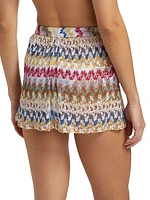 Raschel Lace Cover-Up Miniskirt