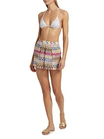 Raschel Lace Cover-Up Miniskirt