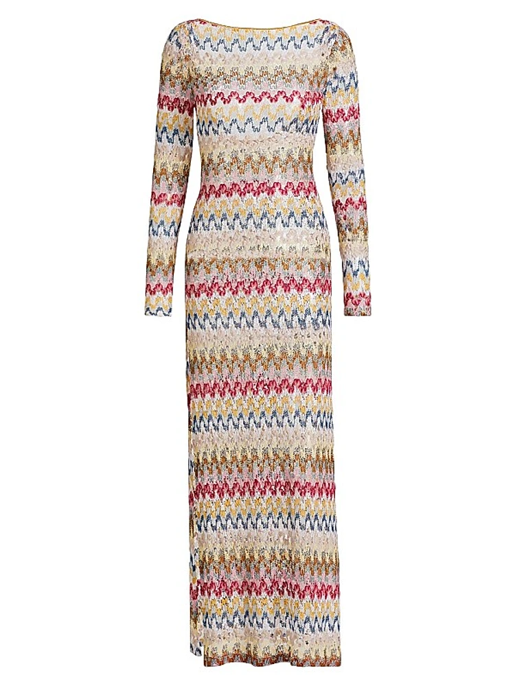 Raschel Lace Cover-Up Maxi dress