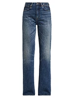 Jane Stretch High-Rise Straight-Leg Jeans