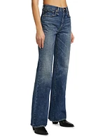 Jane Stretch High-Rise Straight-Leg Jeans