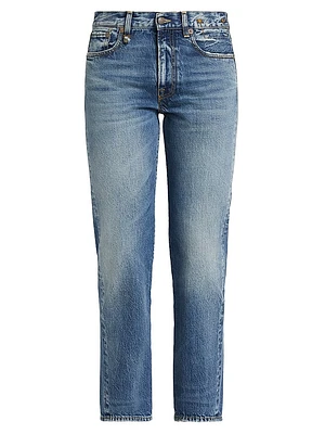 Romeo Mid-Rise Straight-Leg Jeans