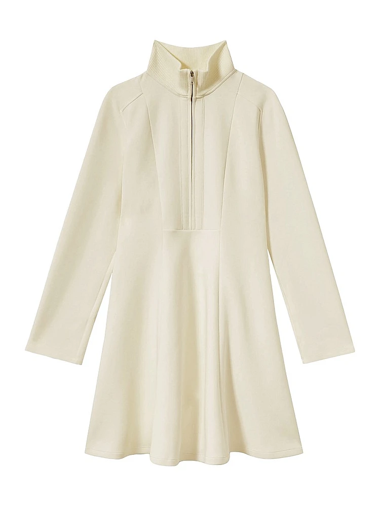 Krysta Cotton-Blend Fit-&-Flare Minidress
