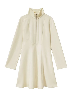 Krysta Cotton-Blend Fit-&-Flare Minidress