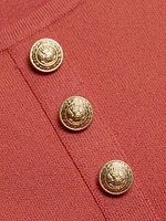 Lanetta Knit Button-Front Top