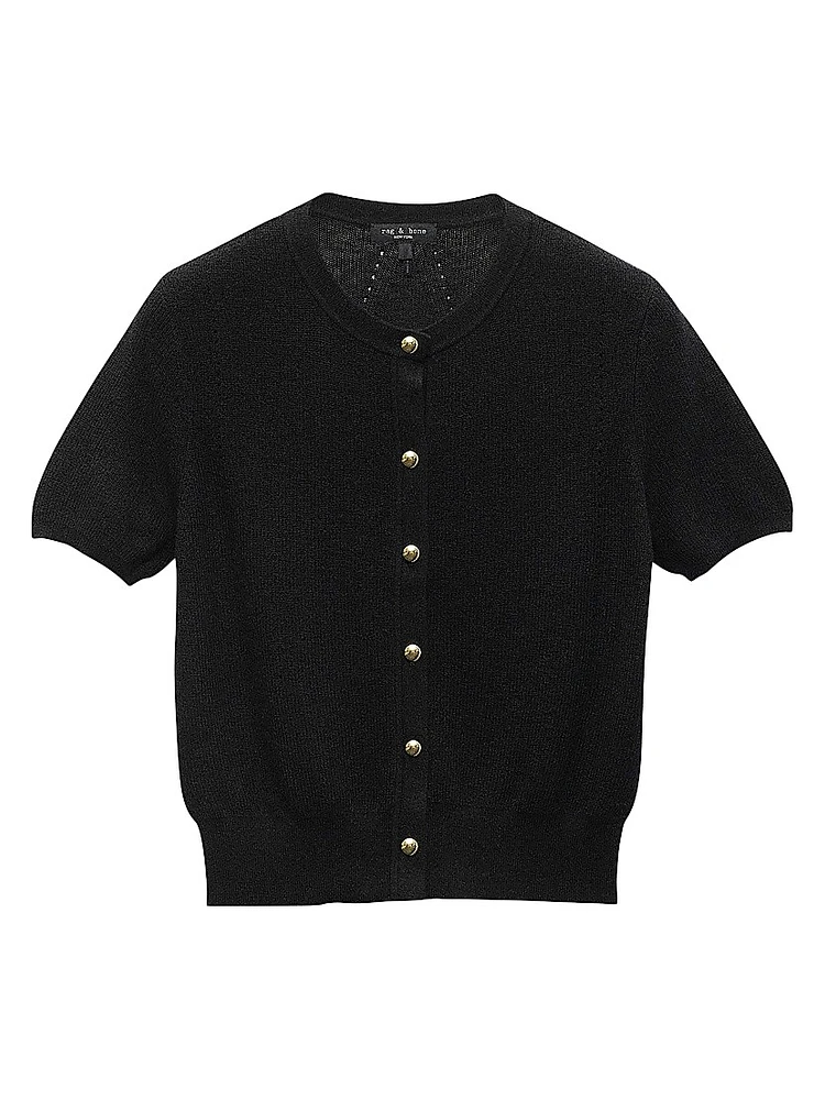 Dina Cotton-Cashmere Blend Cardigan