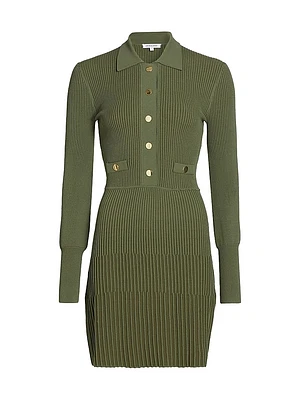 Lauper Rib-Knit Sweaterdress