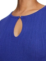 Ribbed Wool Long-Sleeve Top