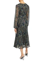 Callie Floral Georgette Midi-Dress
