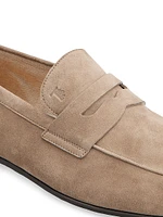 Logo-Detailed Suede Loafers
