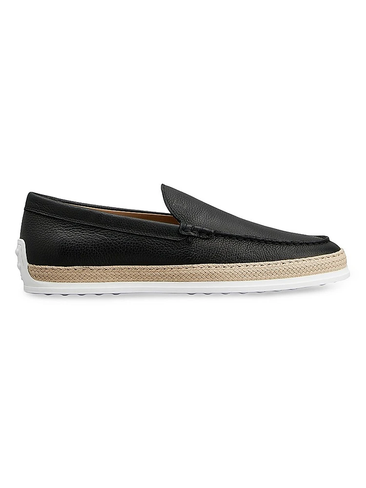 Leather Slipper-Style Loafers