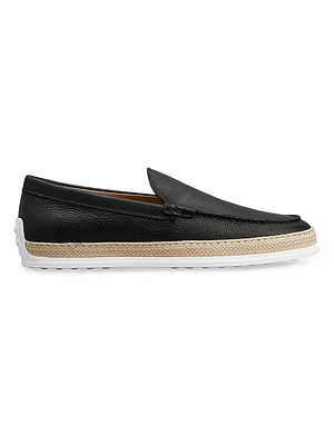 Leather Slipper-Style Loafers