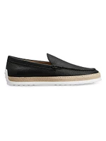 Leather Slipper-Style Loafers