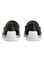Leather Slipper-Style Loafers