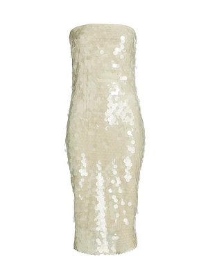 Derrica Sequined Midi-Dress