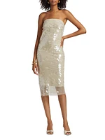 Derrica Sequined Midi-Dress