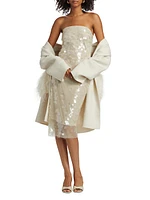 Derrica Sequined Midi-Dress