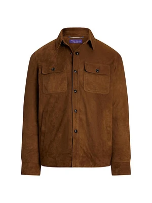 Suede Down Shirt Jacket