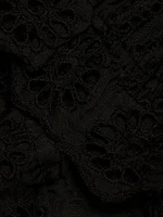 Flowered Organza Minidress