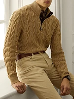 Cable-Knit Cashmere Sweater