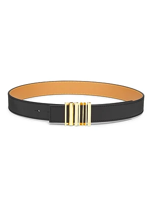 Graphic Leather Belt