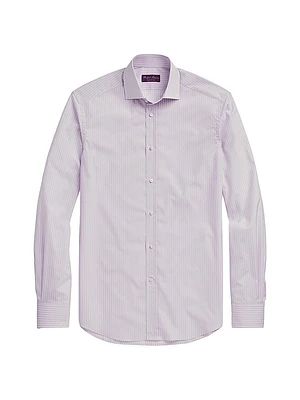 Striped Button-Up Shirt