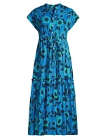 Mumi Cap Sleeve Midi-Dress