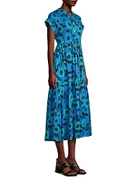Mumi Cap Sleeve Midi-Dress