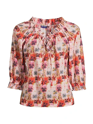 Havana Floral Cotton Top