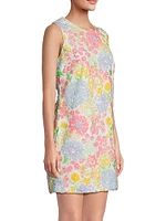 Airbella Floral Sequined Shift Dress