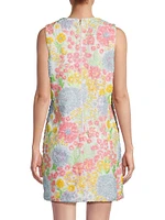 Airbella Floral Sequined Shift Dress
