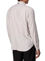Matthew Striped Button-Front Shirt