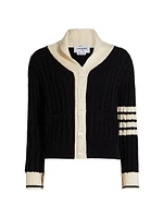 Baby Cable-Knit Wool Cardigan