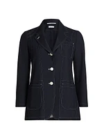Elongated Patch Pocket Jacket