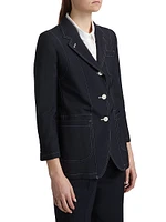 Elongated Patch Pocket Jacket