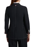Elongated Patch Pocket Jacket
