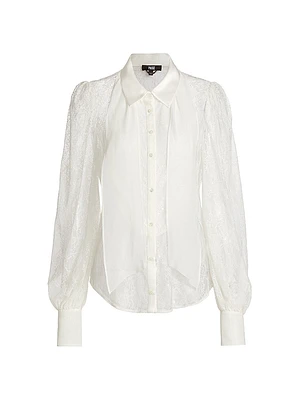 Mindel Lace Tieneck Blouse