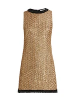 Clyde Metallic Tweed A-Line Minidress