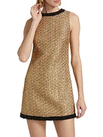 Clyde Metallic Tweed A-Line Minidress